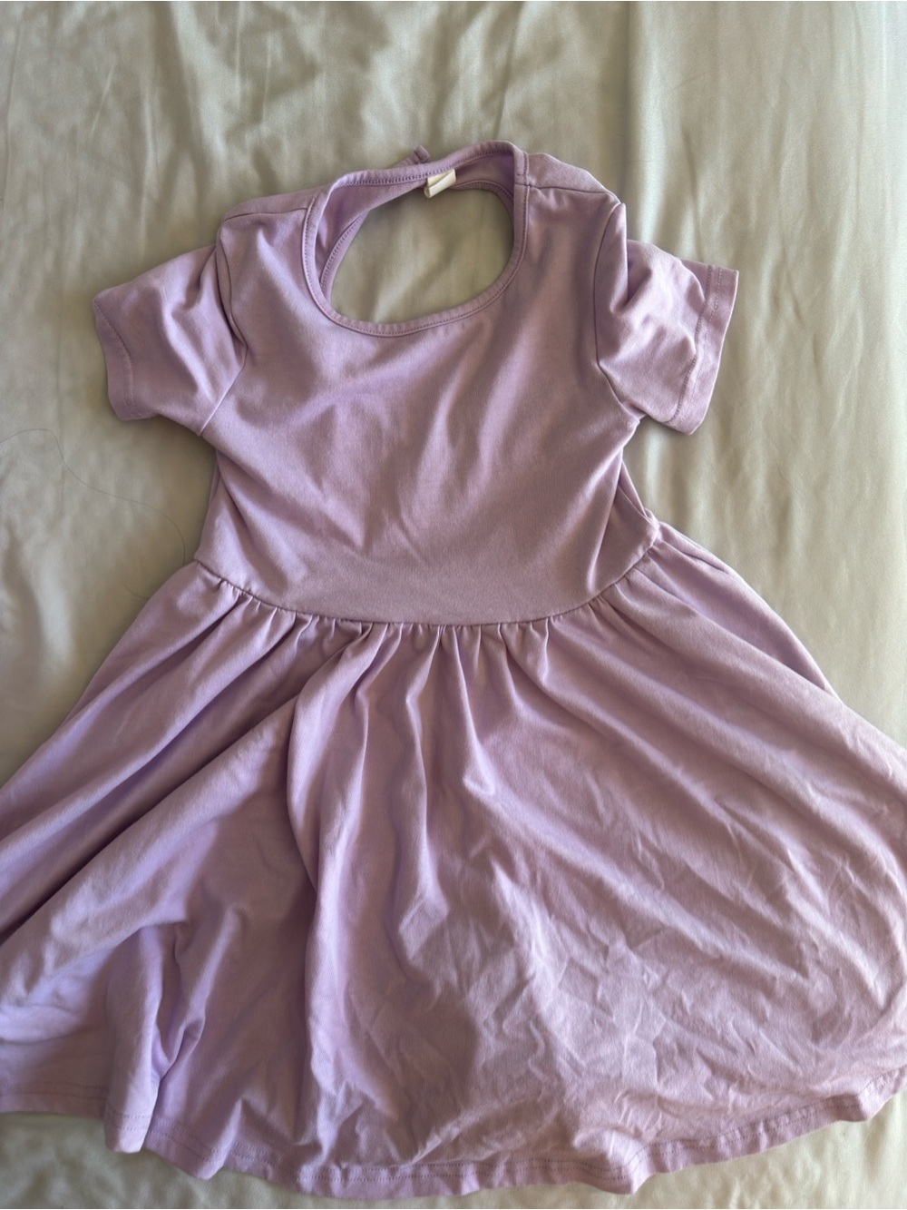 SHEIN Lilac Short-Sleeve Twirl Dress for Girls